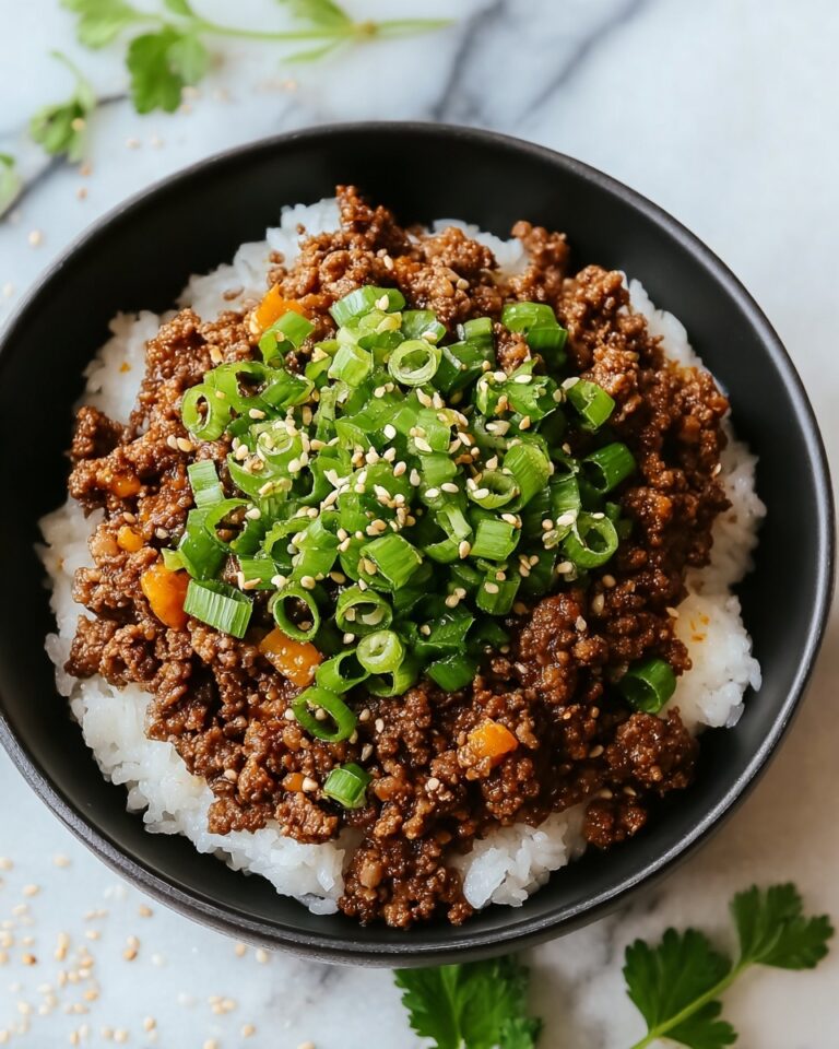 Korean Ground Beef Bowl Recipe