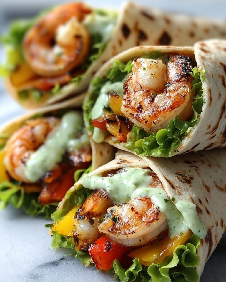 Caesar Shrimp Wraps Recipe