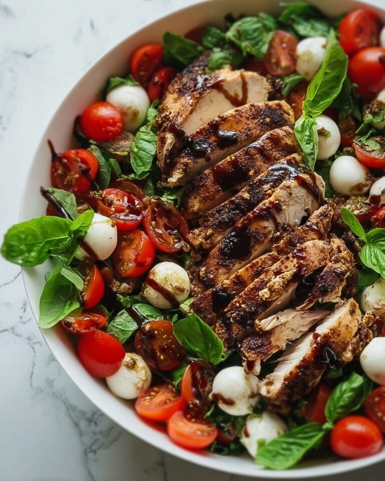 Balsamic Chicken Caprese Salad Recipe
