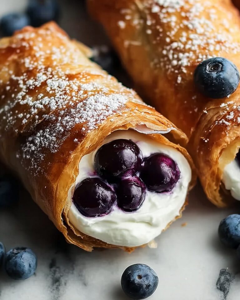 Blueberry Cream Cheese Egg Rolls Recipe