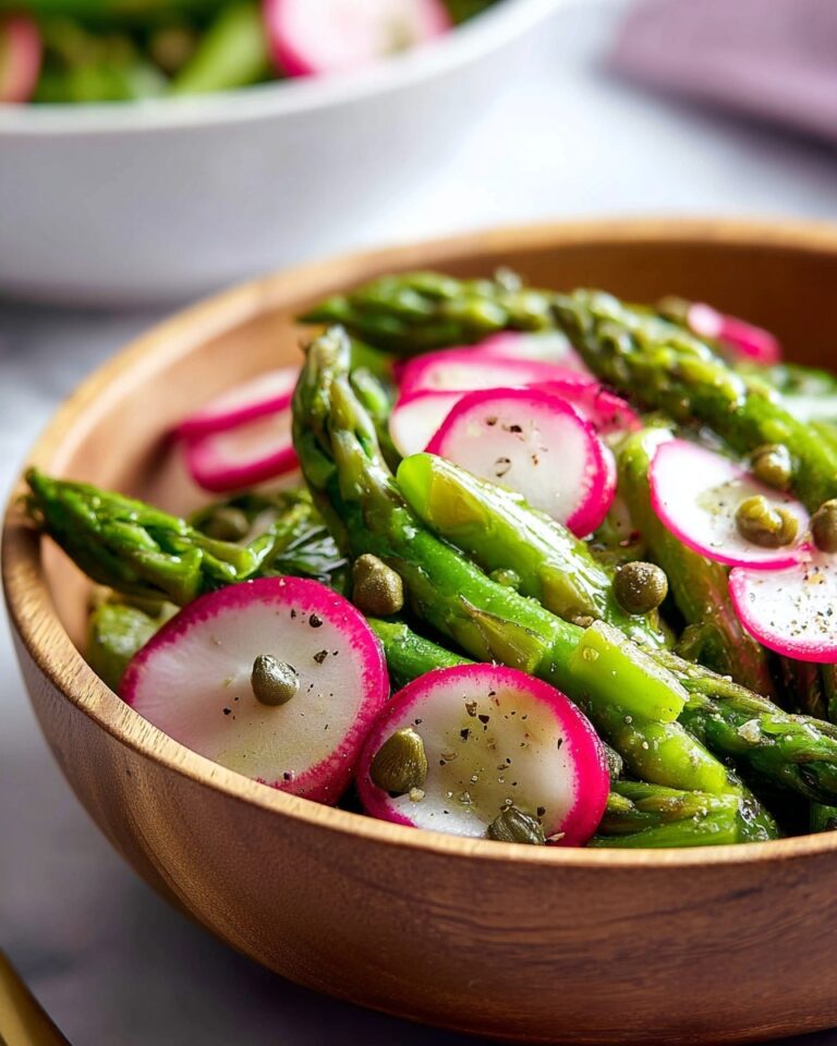 Asparagus and Radish Salad with Caper Vinaigrette Recipe