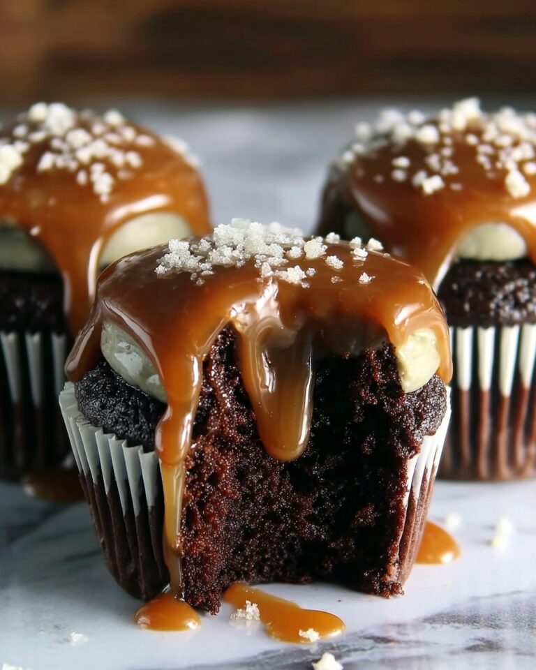 Salted Caramel Lava Cupcakes Recipe