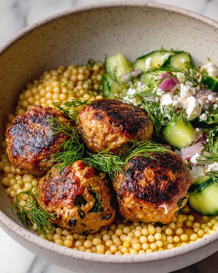 Herby Greek Chicken Meatballs Recipe