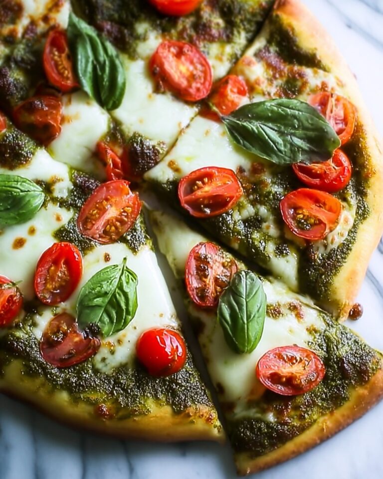 Veggie Garden Pesto Pizza Recipe