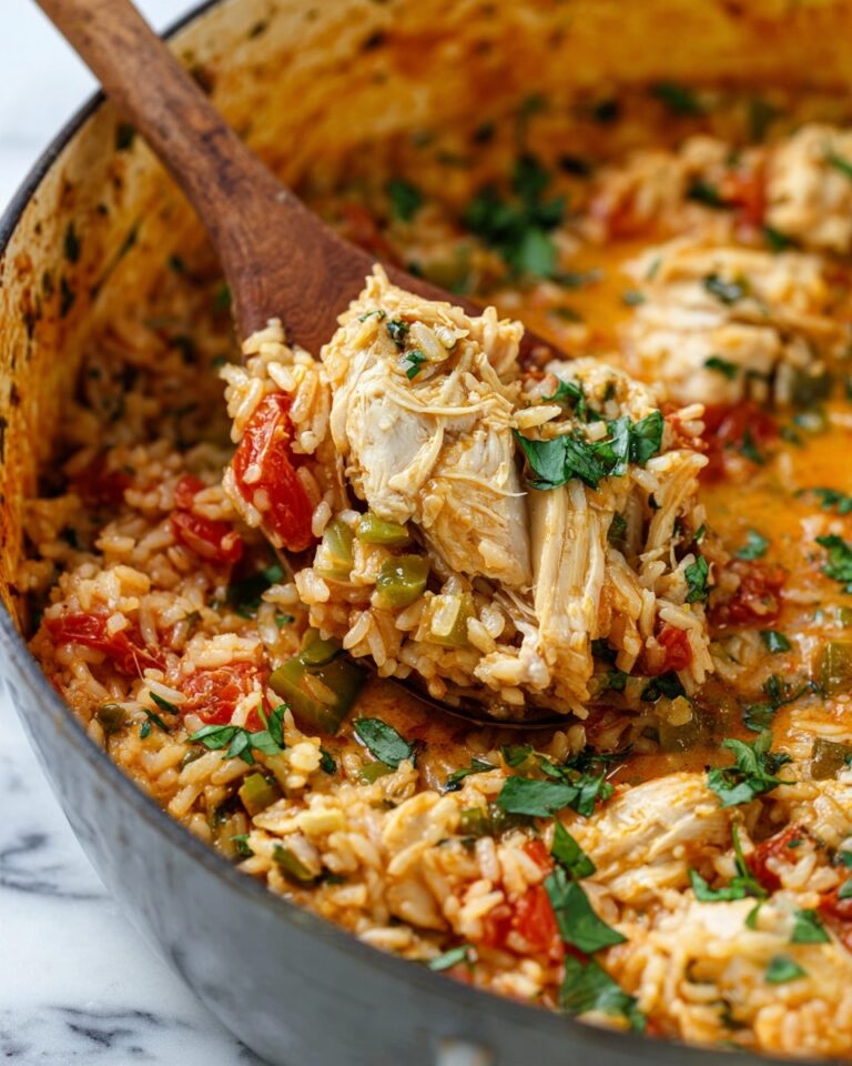 Easy One Pot Queso Chicken and Rice Recipe