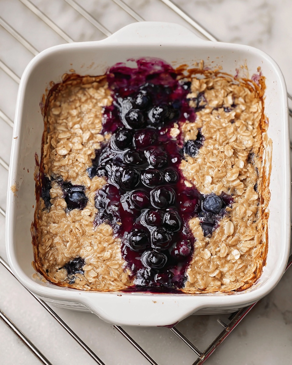 Blueberry Baked Oats Recipe - Recipe Image