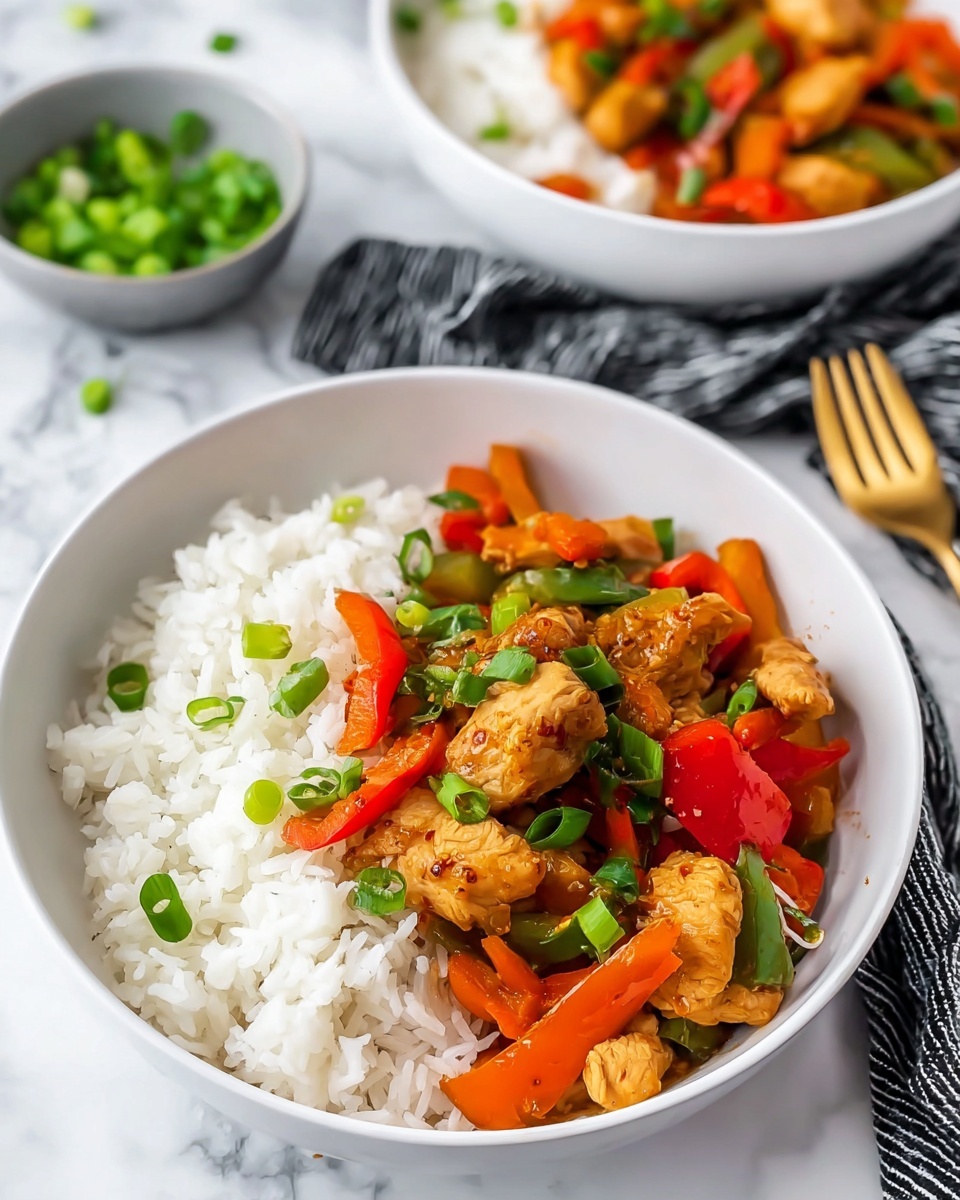 Sweet Chili Chicken Bake with Garlic, Ginger, and Green Onions Recipe - Recipe Image