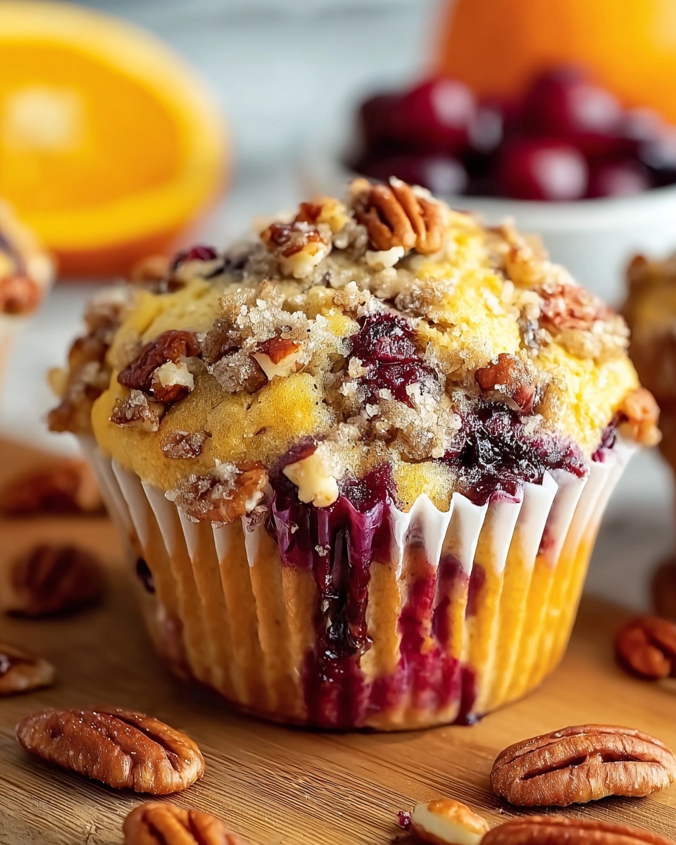 Cranberry Orange Pecan Muffins Recipe - Recipe Image
