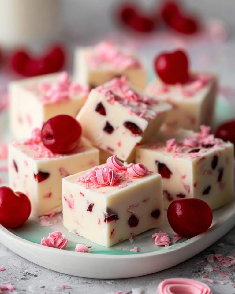 White Chocolate Cherry Fudge Recipe