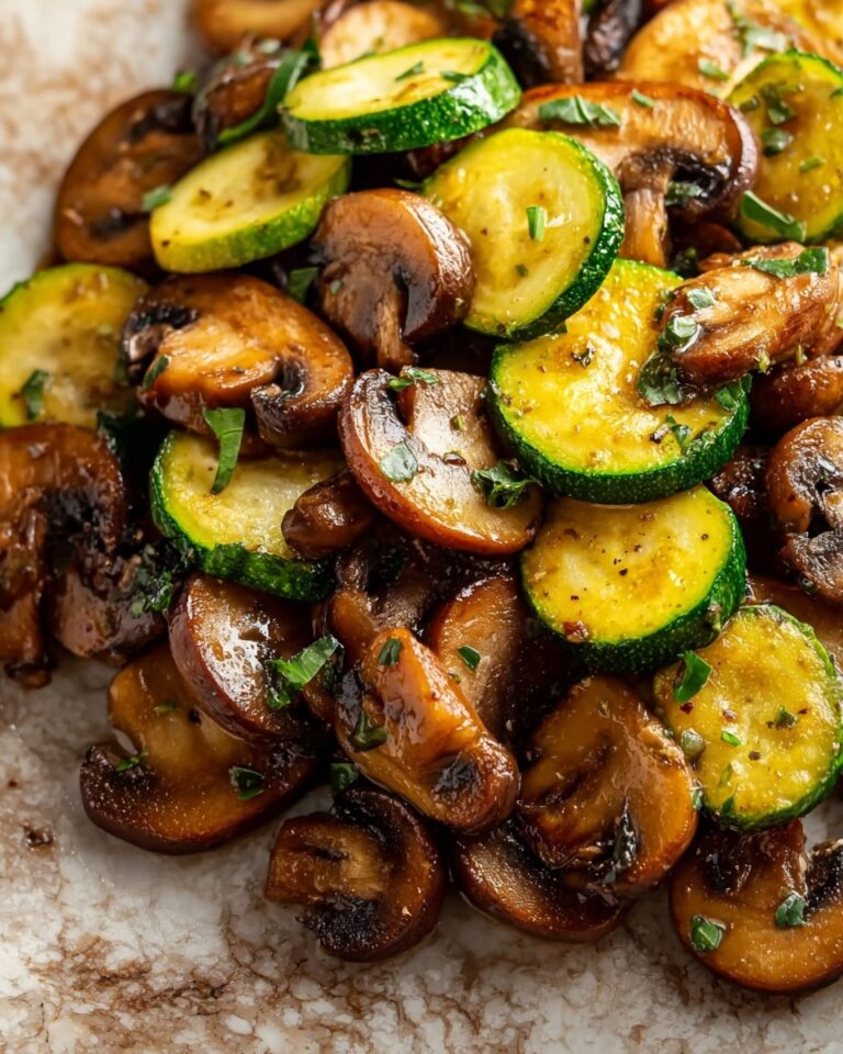 Pan-Fried Zucchini and Mushrooms Recipe