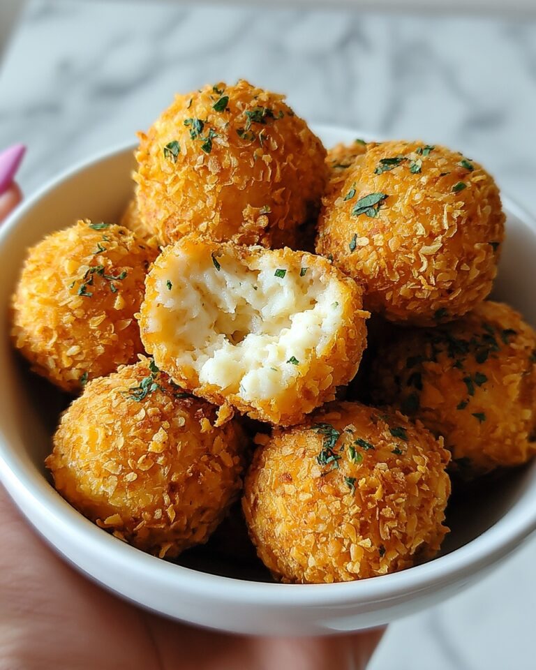 Air Fryer Cheesy Mashed Potato Balls Recipe