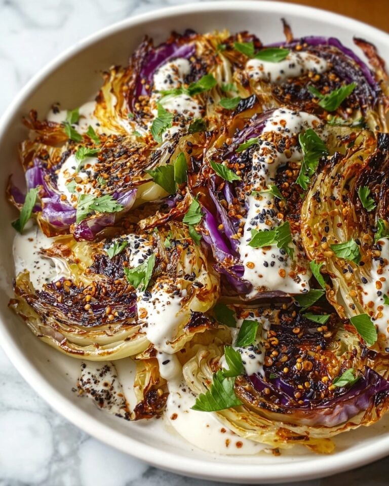 Roasted Cabbage with Creamy Yogurt Sauce Recipe