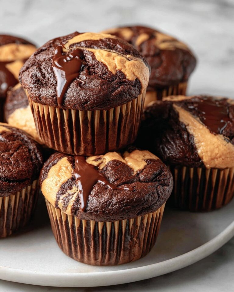 Chocolate Peanut Butter Swirl Muffins Recipe