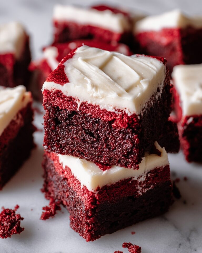 Fudgy Red Velvet Brownies Recipe