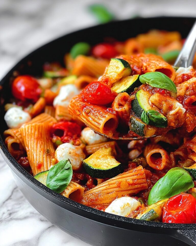 Rigatoni with Sausage, Tomatoes, and Zucchini Recipe