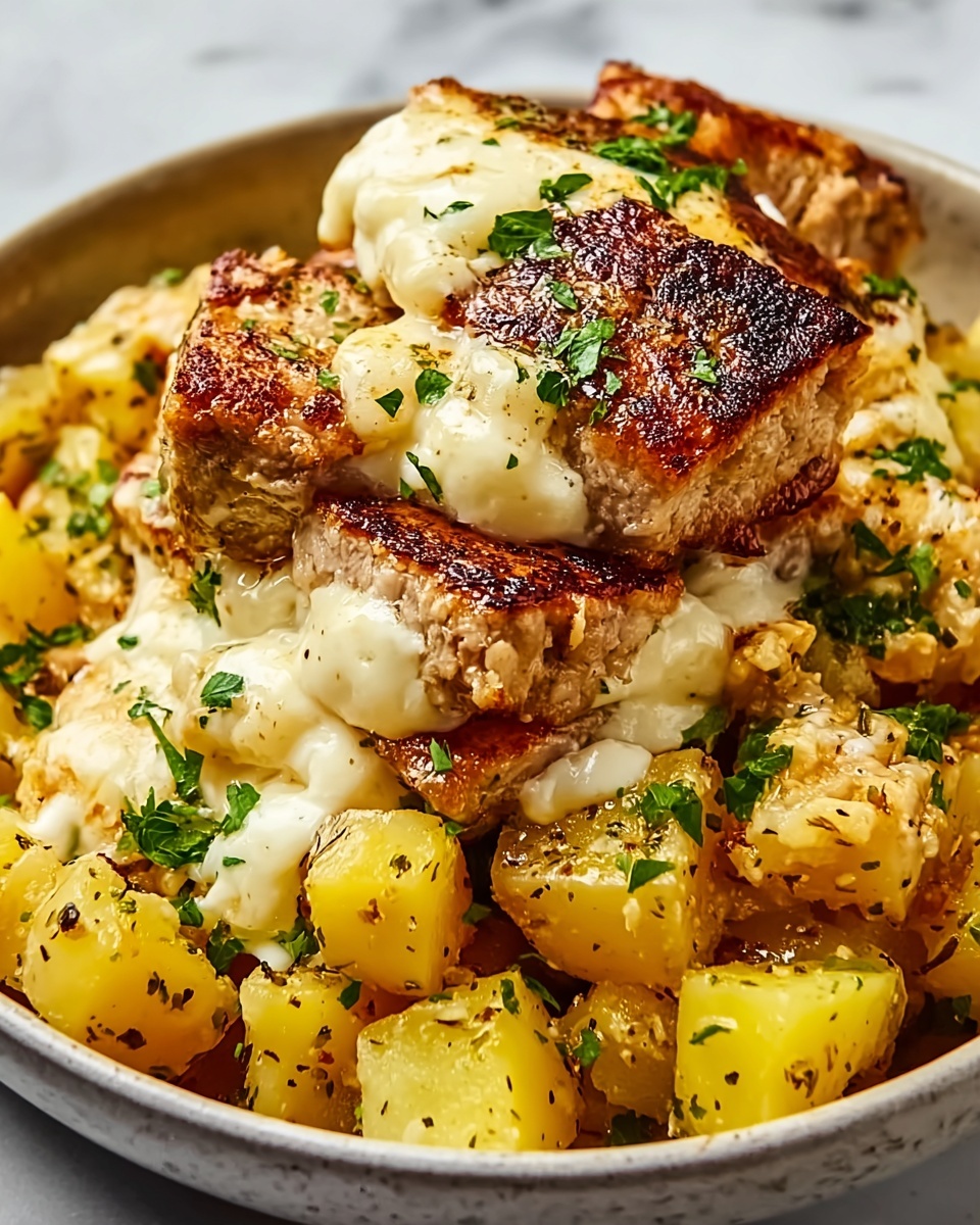 Garlic Parmesan Chicken and Potatoes Recipe - Recipe Image