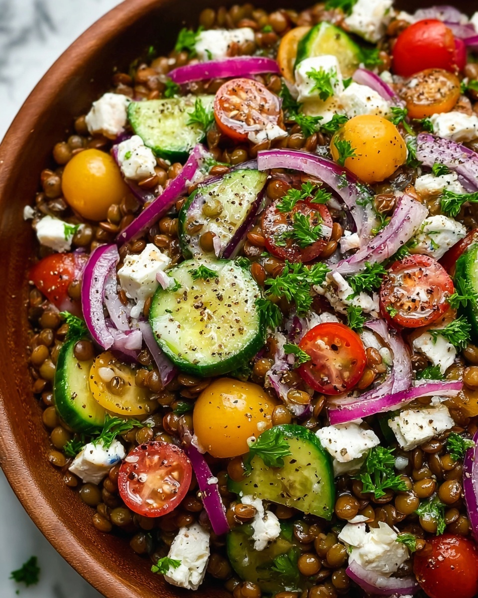 Mediterranean Lentil Salad Recipe - Recipe Image