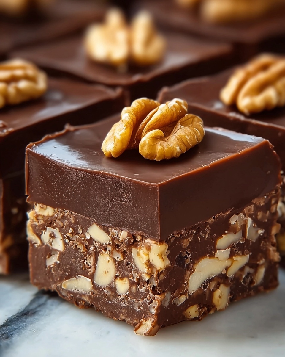 No-Bake Date Walnut Slice Recipe - Recipe Image