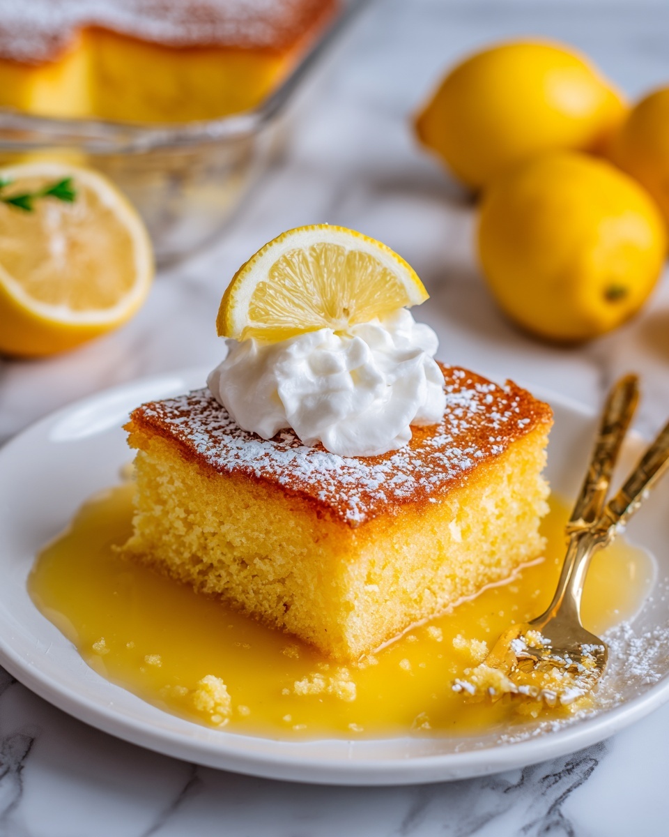 Luscious Lemon Pudding Cake Recipe - Recipe Image