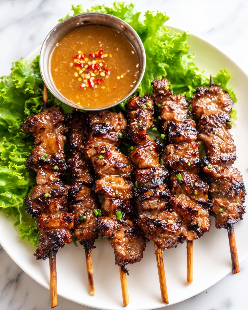 Grilled Thai Coconut Chicken Skewers with Peanut Sauce Recipe - Recipe Image