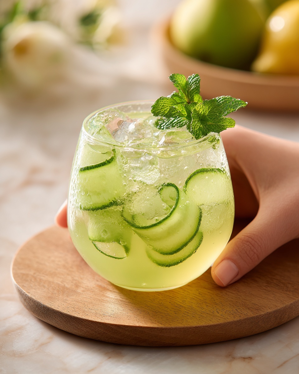 Cucumber Gin Fizz Pops Recipe - Recipe Image