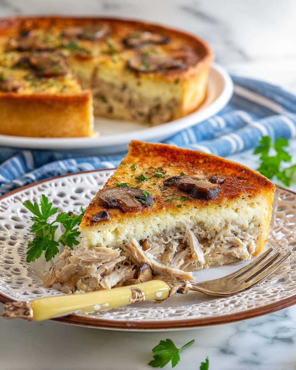 Savory Chicken and Mushroom Puff Pastry Delight Recipe - Recipe Image