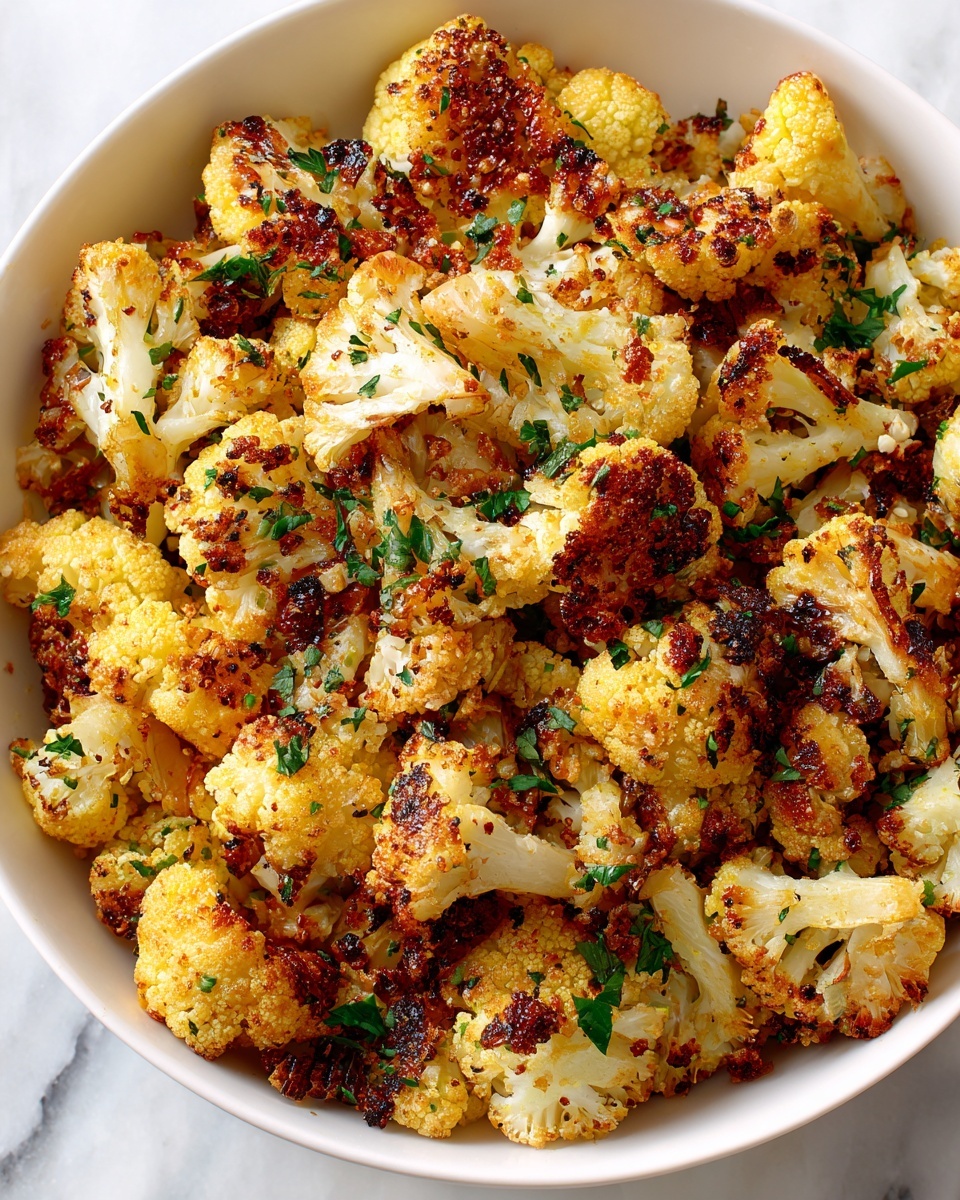 Garlic-Parmesan Roasted Cauliflower Recipe - Recipe Image
