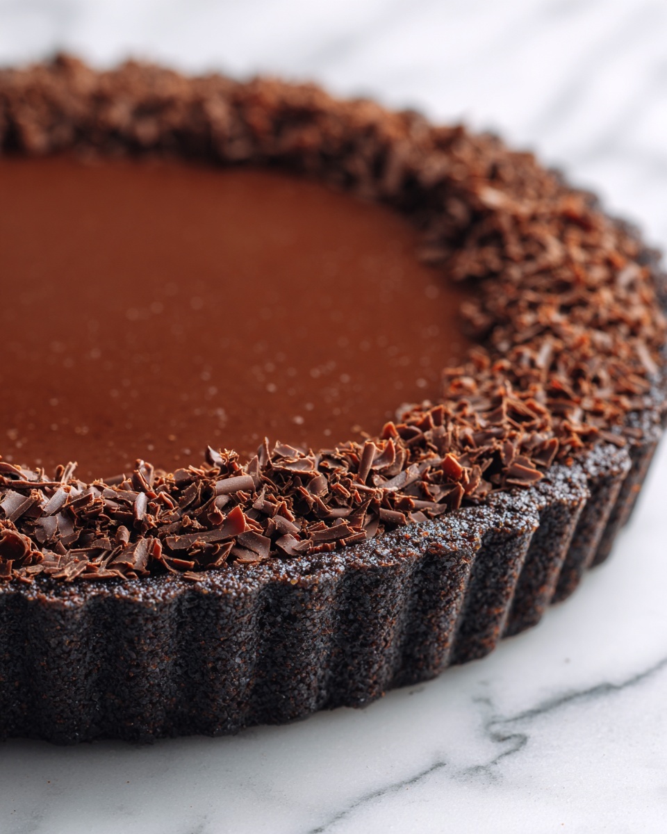 No-Bake Chocolate Pudding Pie Recipe - Recipe Image