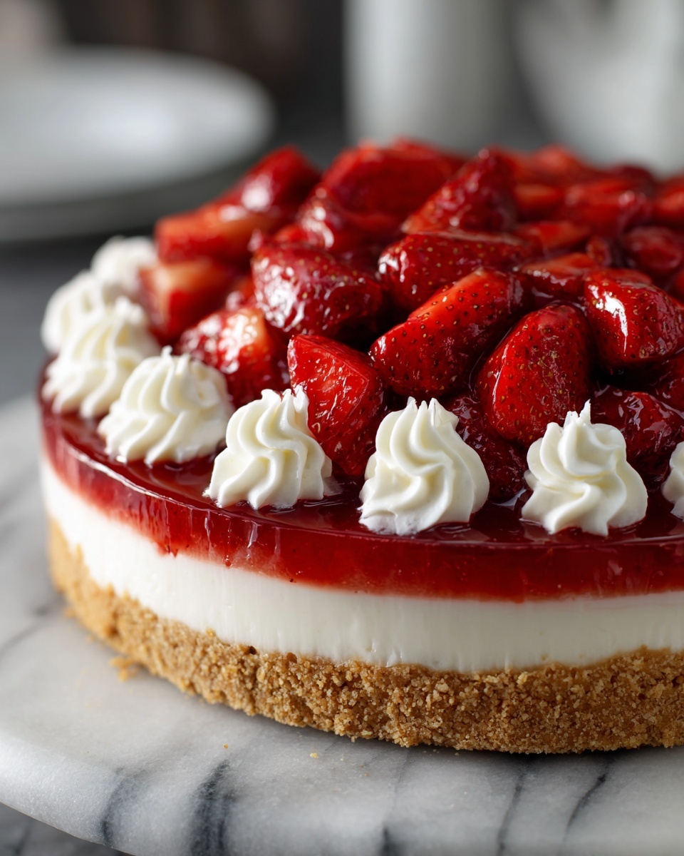 Strawberry Icebox Pie Recipe - Recipe Image