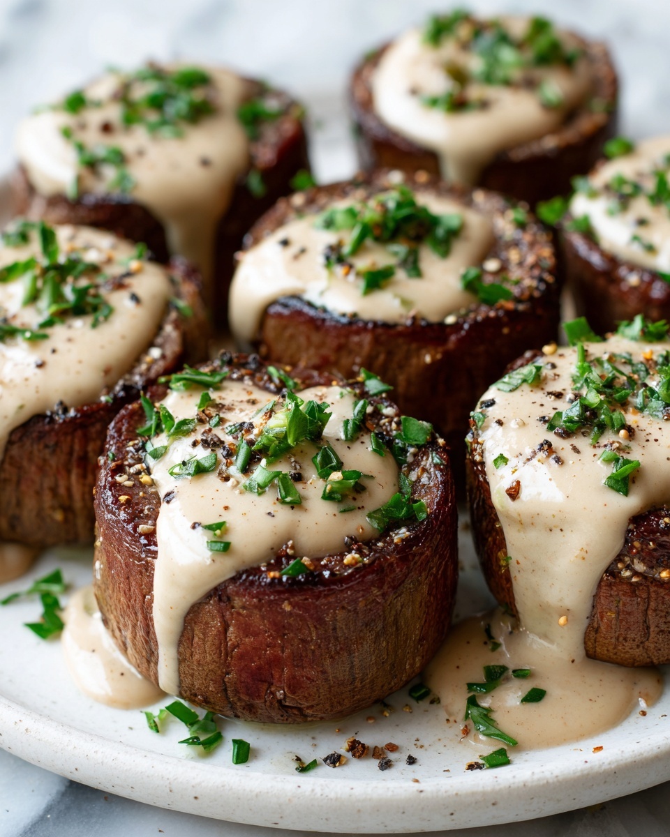 Garlic Butter Steak Bites with Parmesan Cream Sauce Recipe - Recipe Image