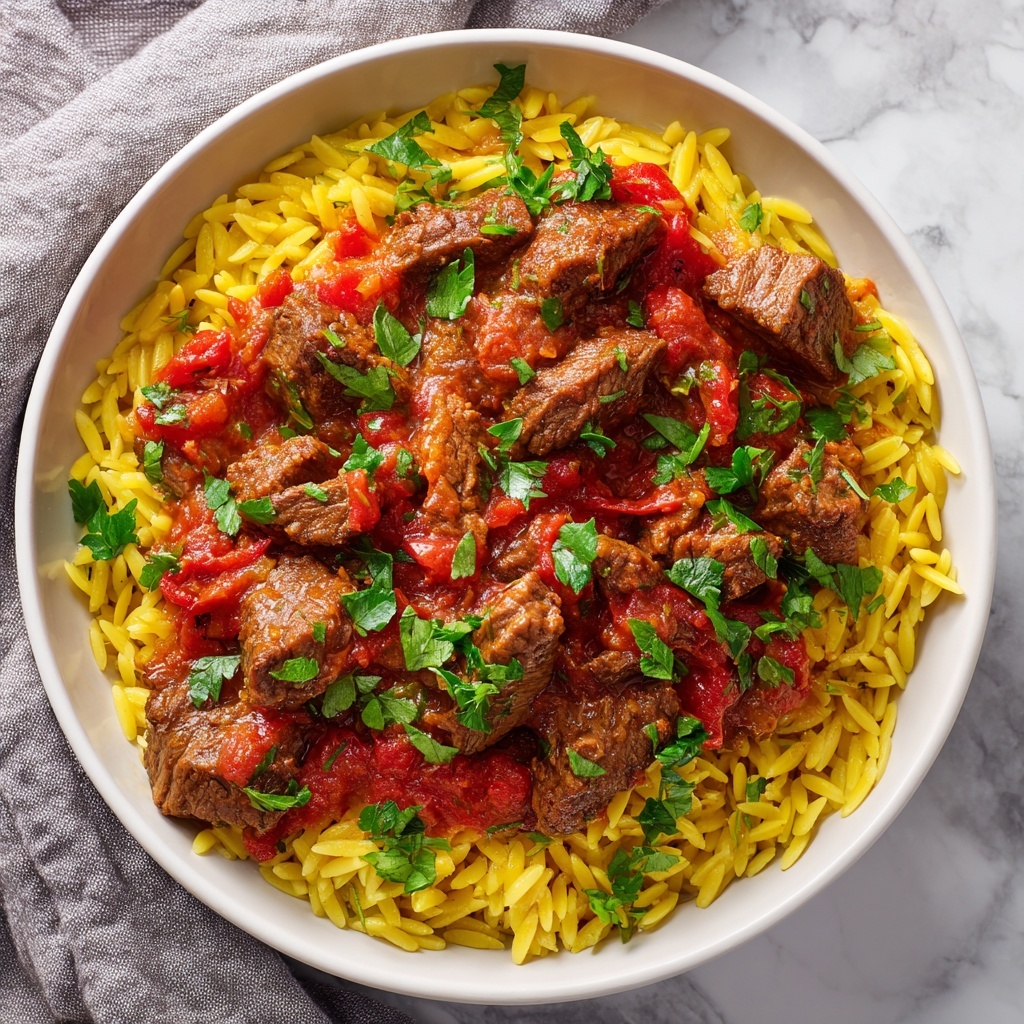 Beef Giouvetsi: A Traditional Greek Beef and Orzo Stew Recipe - Recipe Image