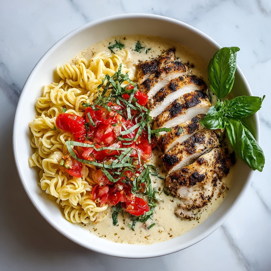 Garlic Basil Chicken with Tomato Butter Sauce Recipe - Recipe Image