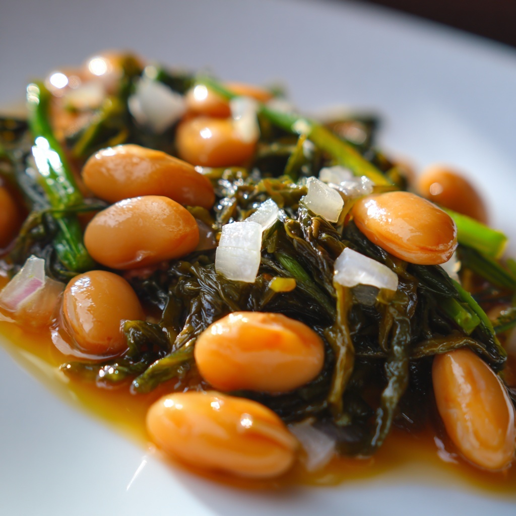 Escarole and Beans Soup with Garlic and Parmesan Recipe - Recipe Image