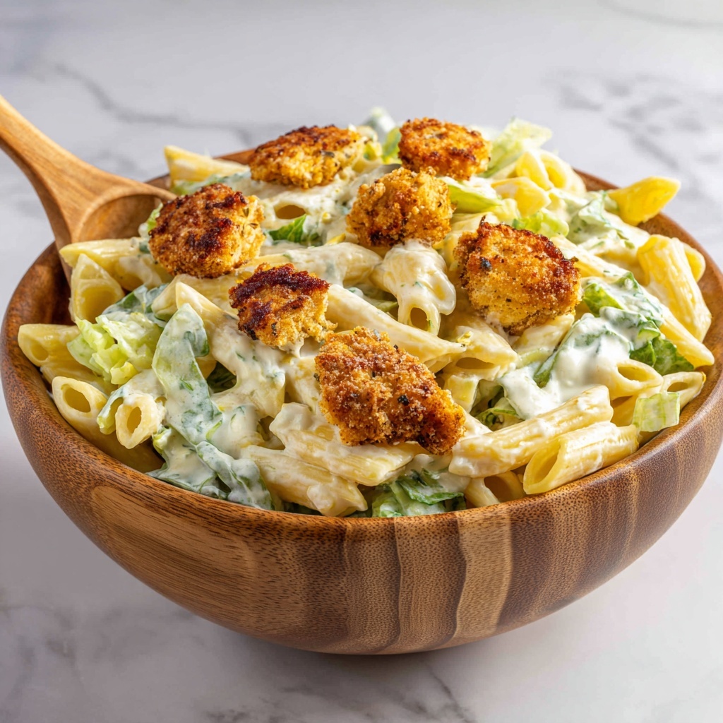 Chicken Caesar Pasta Salad: A Delicious Twist on a Classic Favorite Recipe - Recipe Image