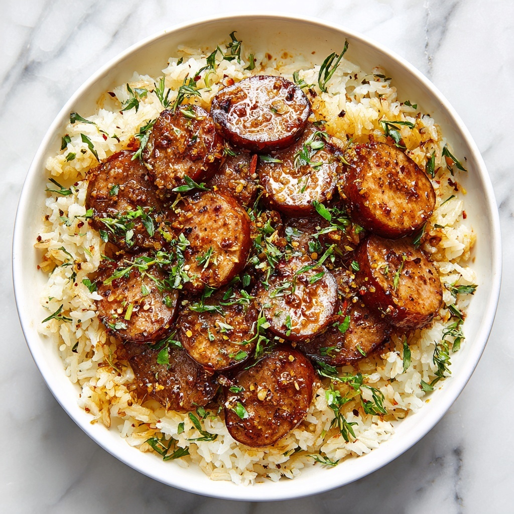 Cheesy Sausage and Rice Recipe - Recipe Image