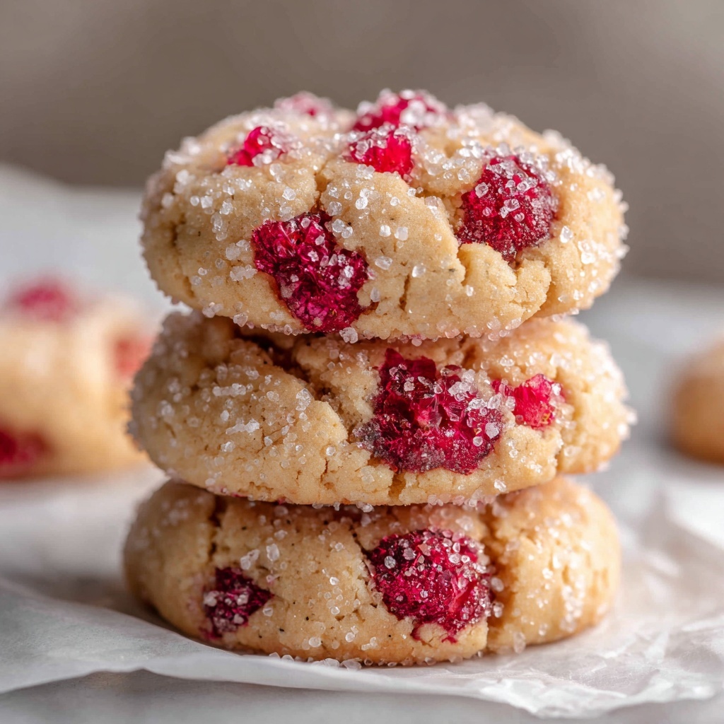Soft and Chewy Raspberry Sugar Cookies Recipe - Recipe Image