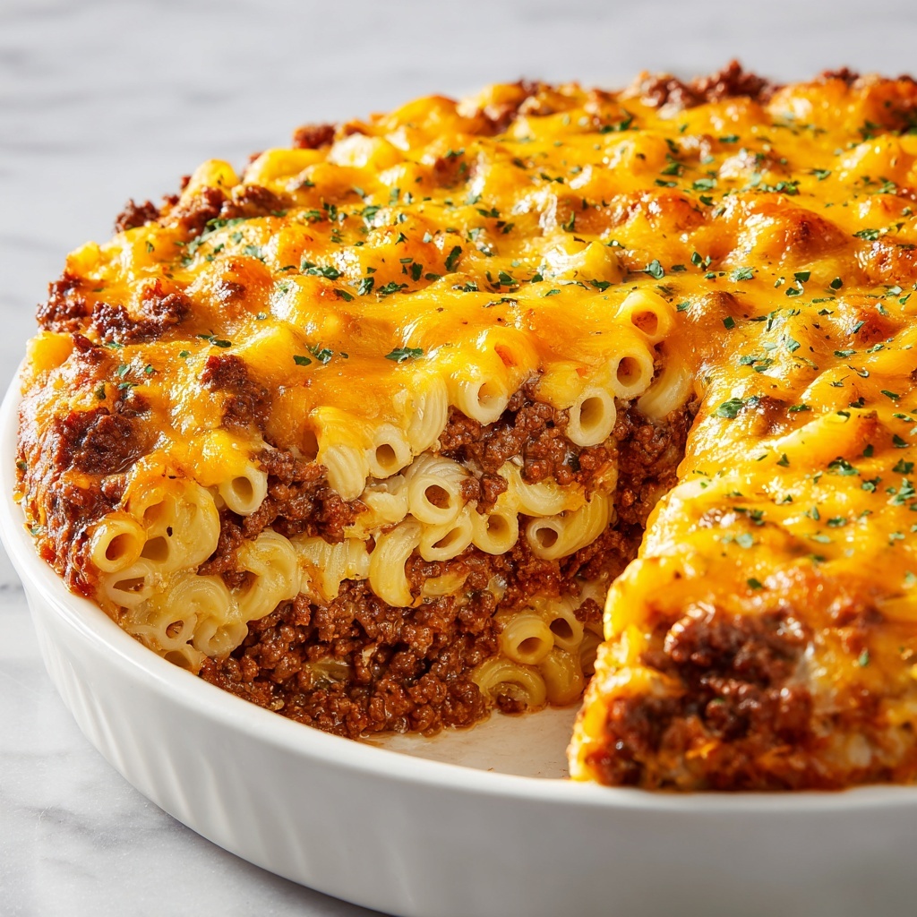Mac and Cheese Meatloaf Casserole Recipe - Recipe Image