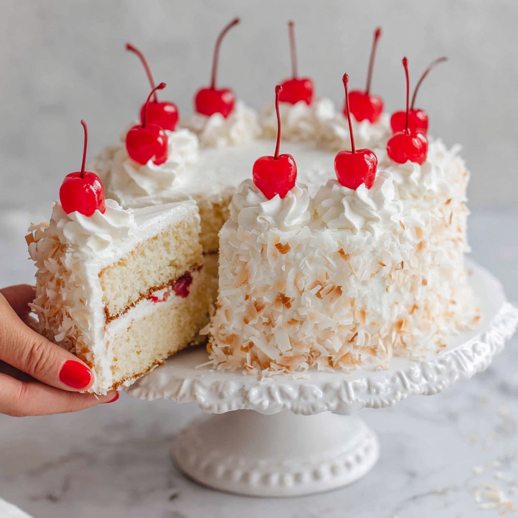 Old-Fashioned Snowball Cake Recipe - Recipe Image