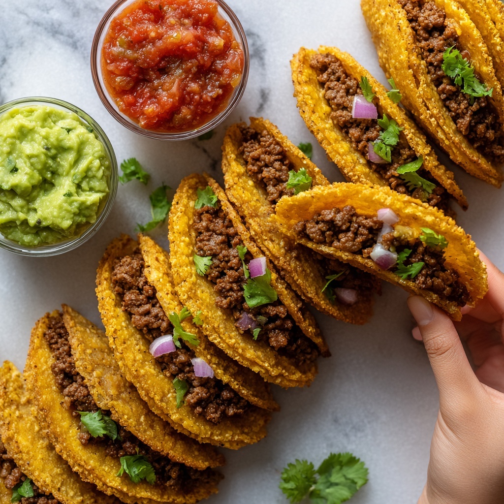 Crispy Ground Beef Tacos Recipe - Recipe Image