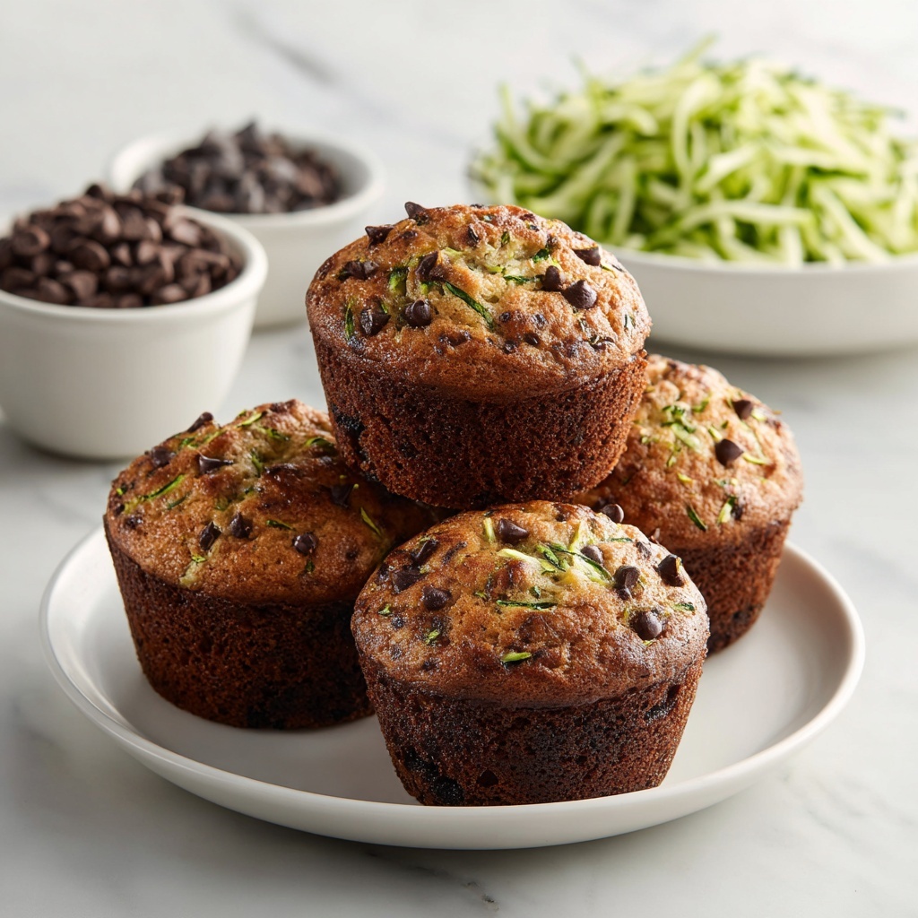 Chocolate Chip Zucchini Muffins Recipe - Recipe Image