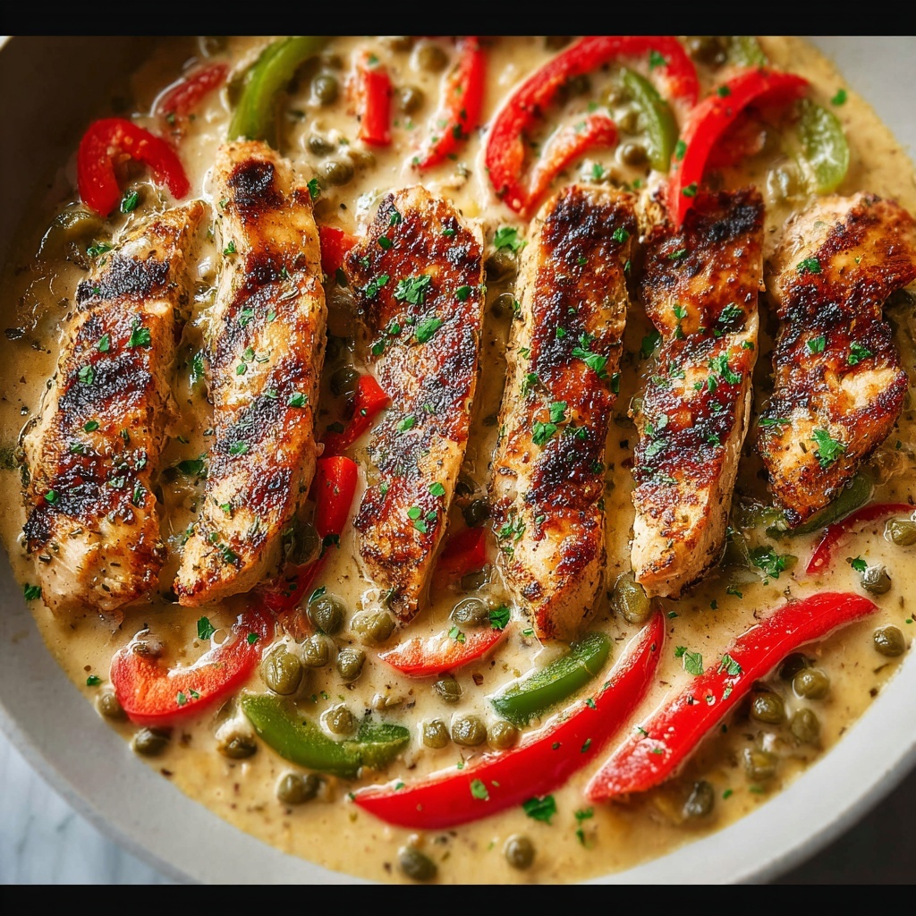 Creamy Pepperoncini Chicken Skillet Recipe - Recipe Image