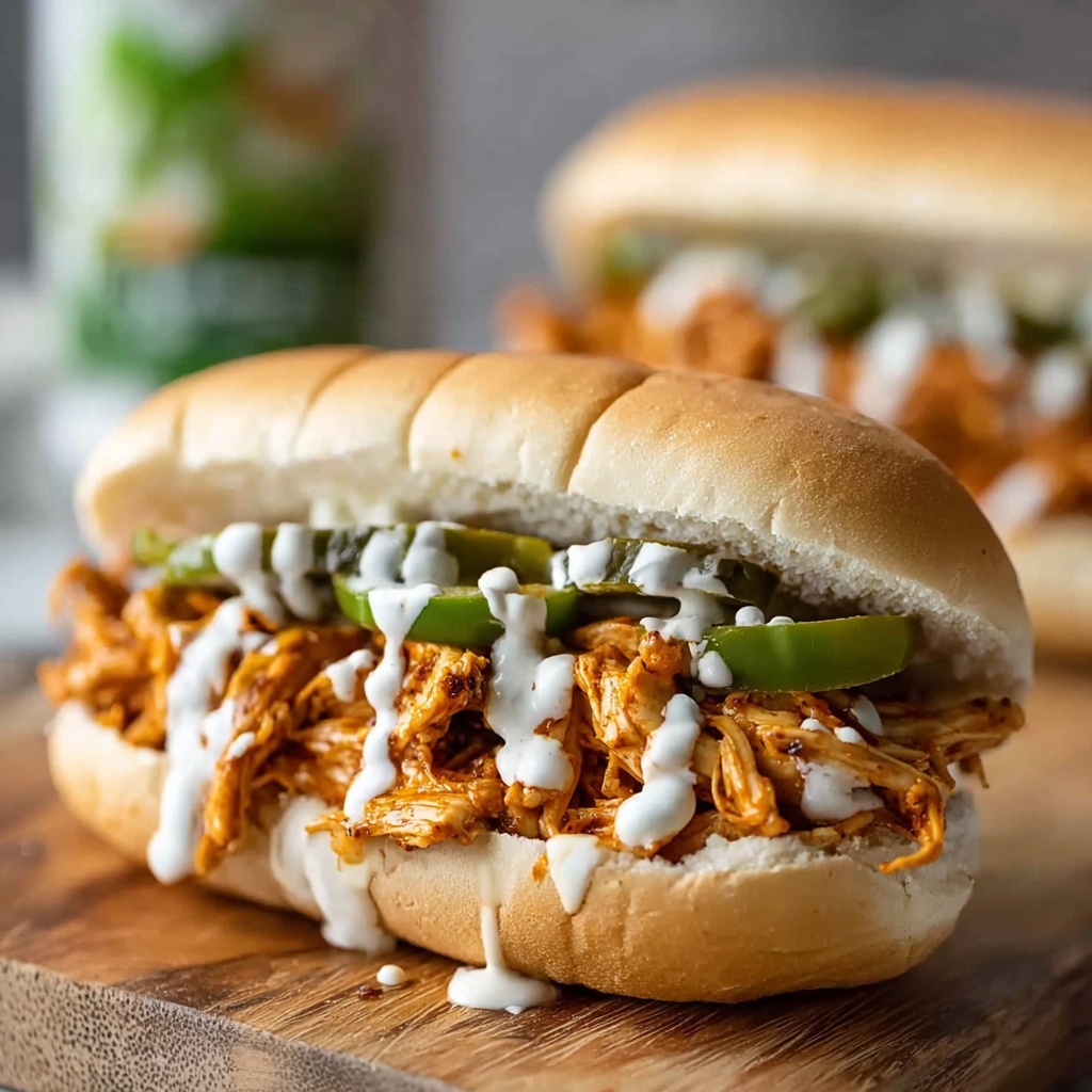 Buffalo Chicken Cheesesteak Sandwiches Recipe - Recipe Image