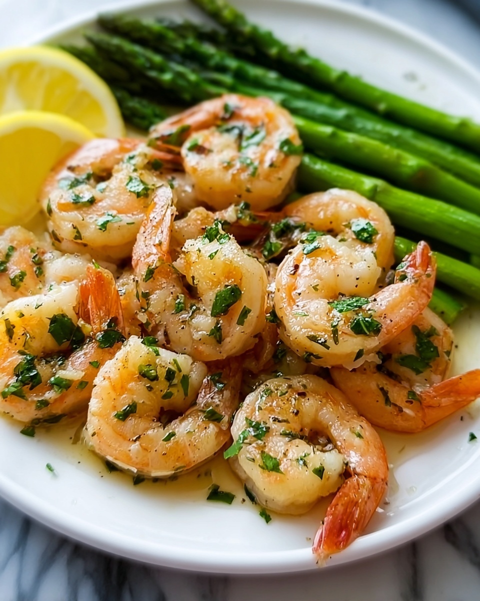 Lemon Garlic Shrimp and Asparagus Recipe - Recipe Image