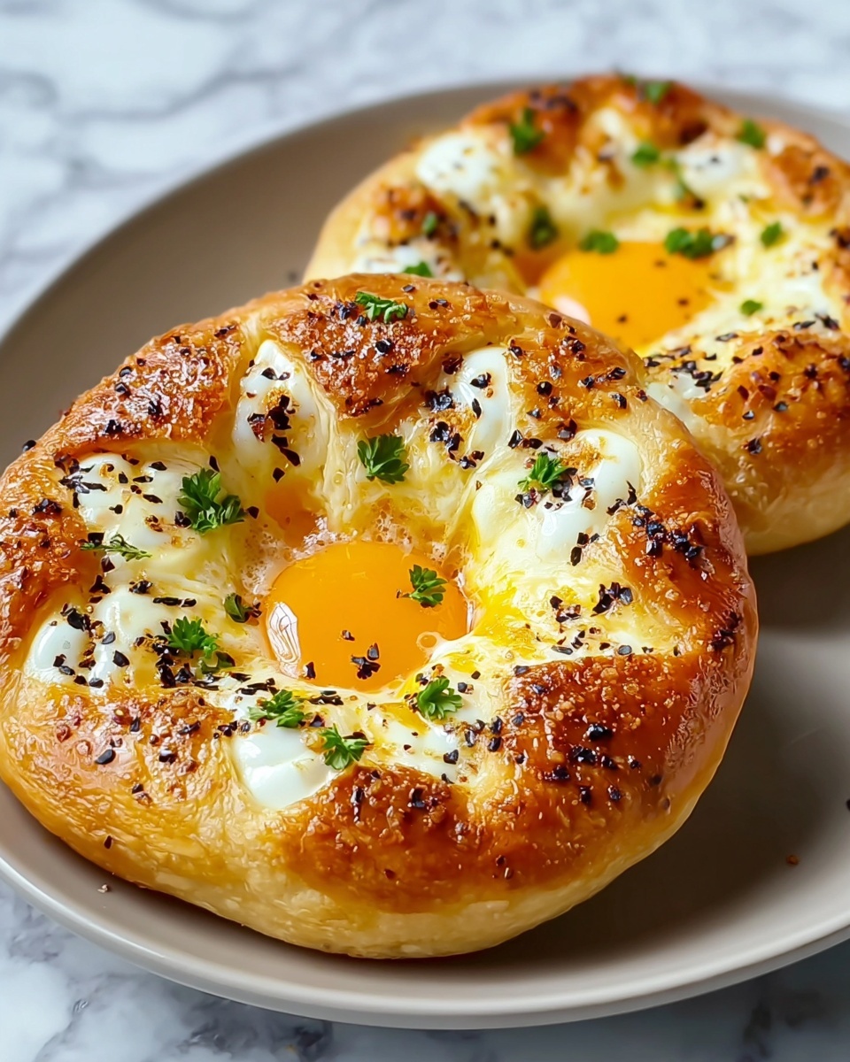 Air Fryer Cheesy Egg Bagels Recipe - Recipe Image
