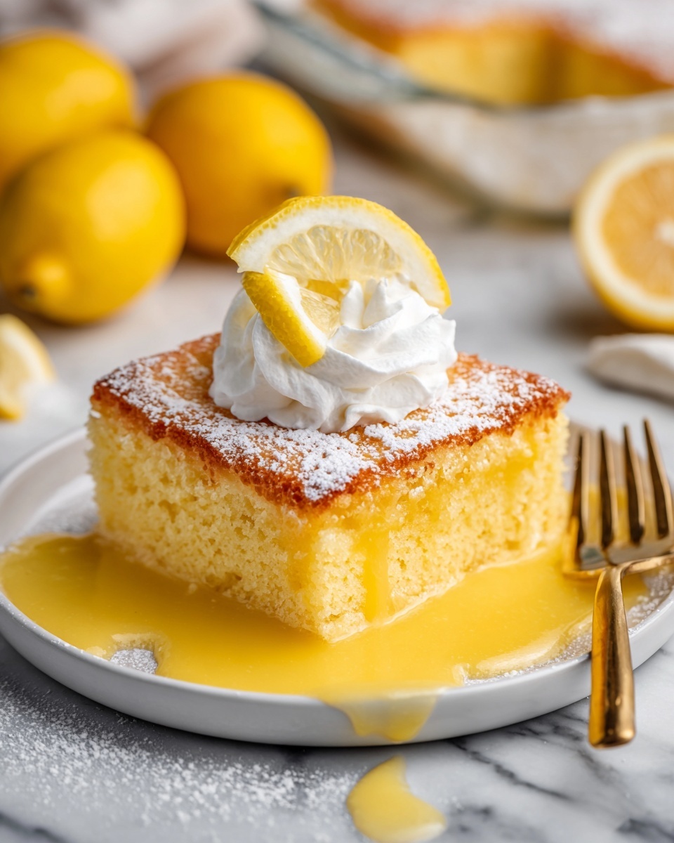 Luscious Lemon Pudding Cake Recipe - Recipe Image