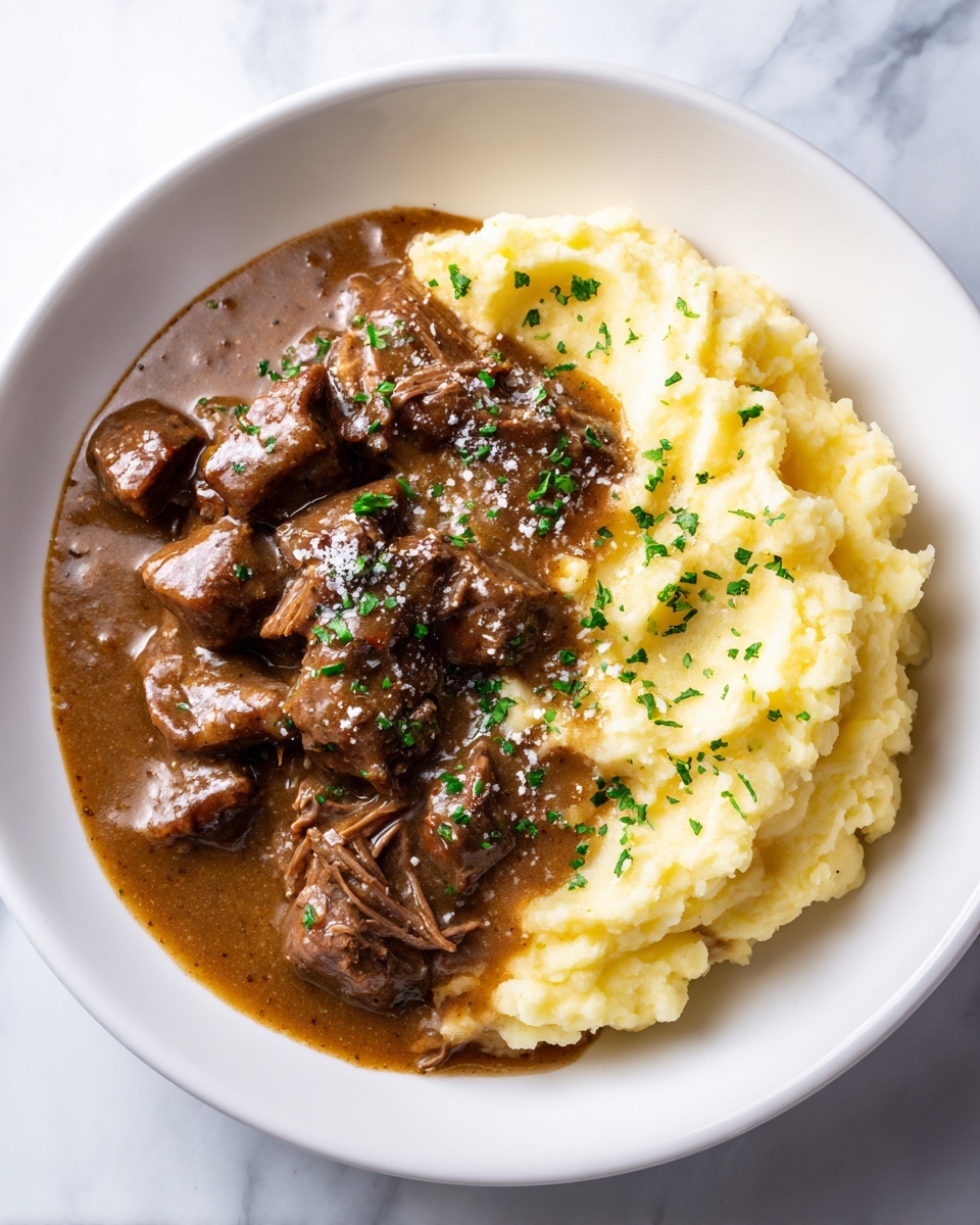 Instant Pot Pot Roast with Mashed Potatoes & Gravy Recipe - Recipe Image