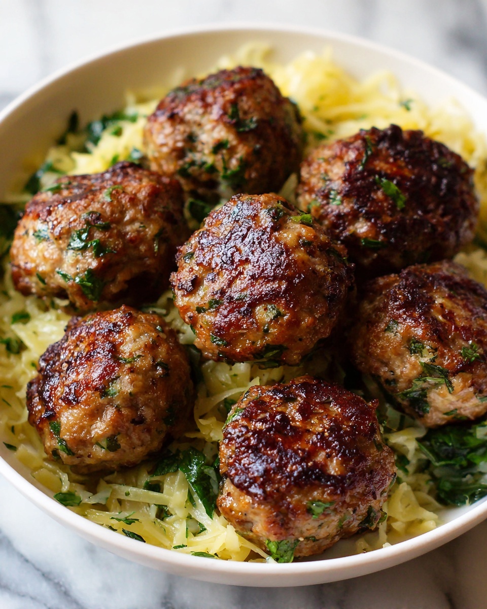 Chicken Ricotta Meatballs with Spinach Recipe - Recipe Image