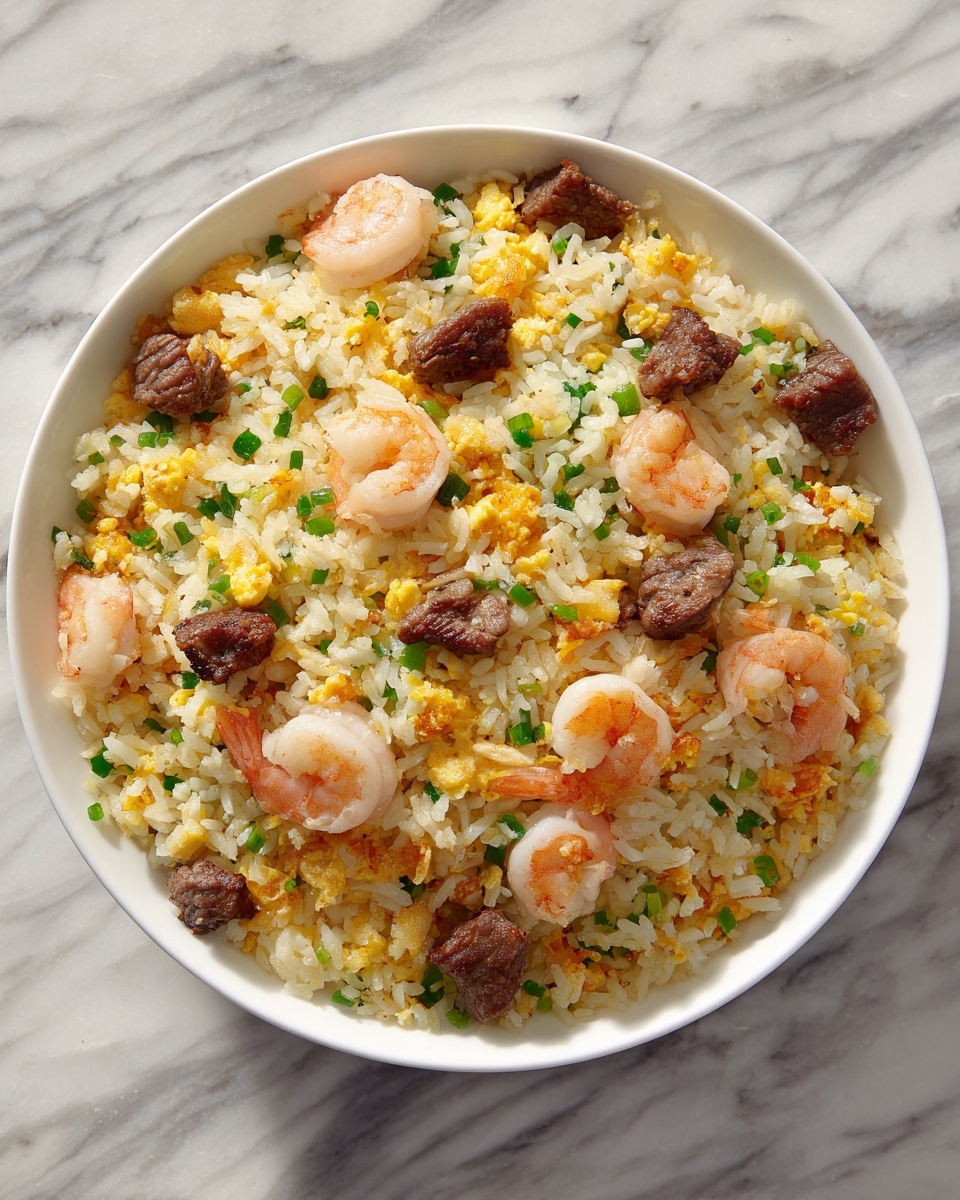 Shrimp and Steak Fried Rice Recipe - Recipe Image