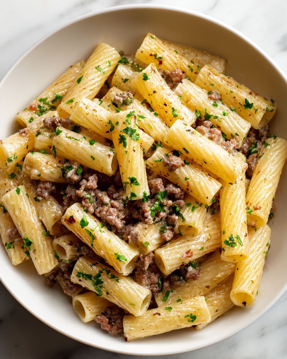 Creamy Beef Pasta Recipe - Recipe Image