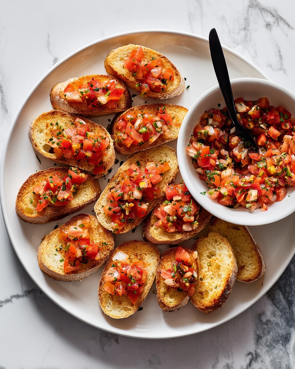 Tomato and Pepper Bruschetta Recipe - Recipe Image